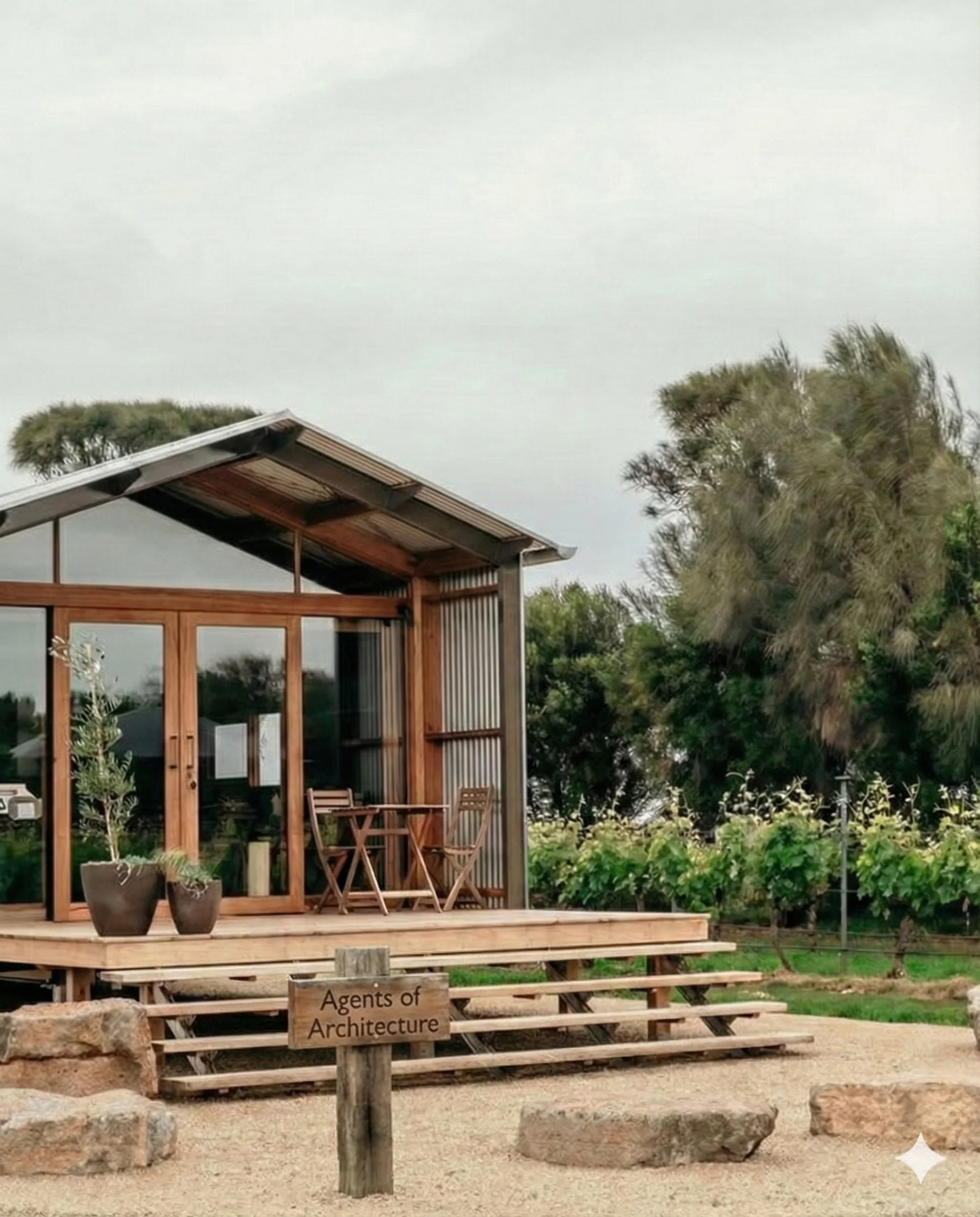 Ample Basalt modular home exterior showcasing dark textural finishes and custom steel details